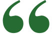 Dark-themed green quote symbols